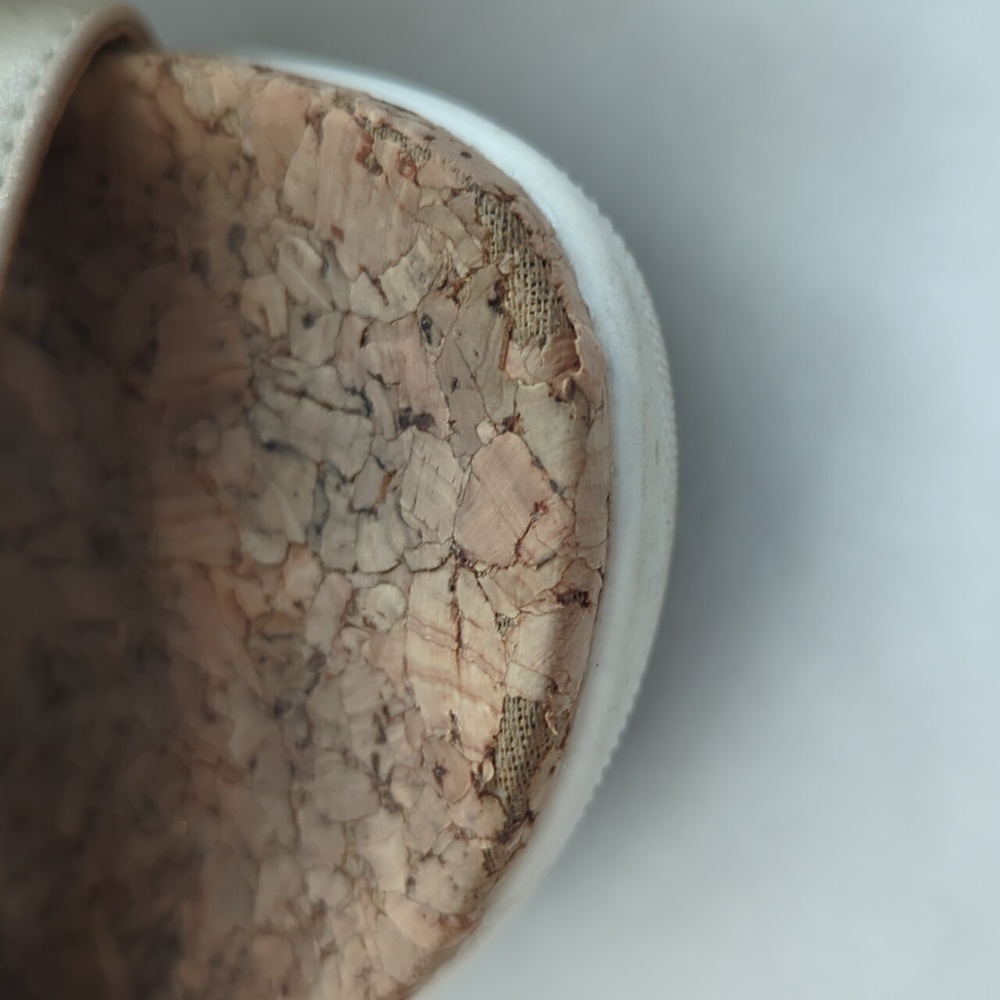 Adrienne Vittadini Sport Claud Metallic Cork Zip Heel Sandal 7.5M Metallic Taupe - Picture 9 of 16